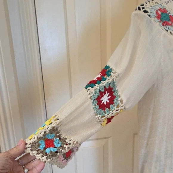 Bohemian Crochet Fringe Top - Picture 7 of 7